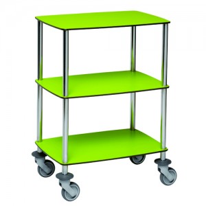 Guéridon de soins 3 plateaux